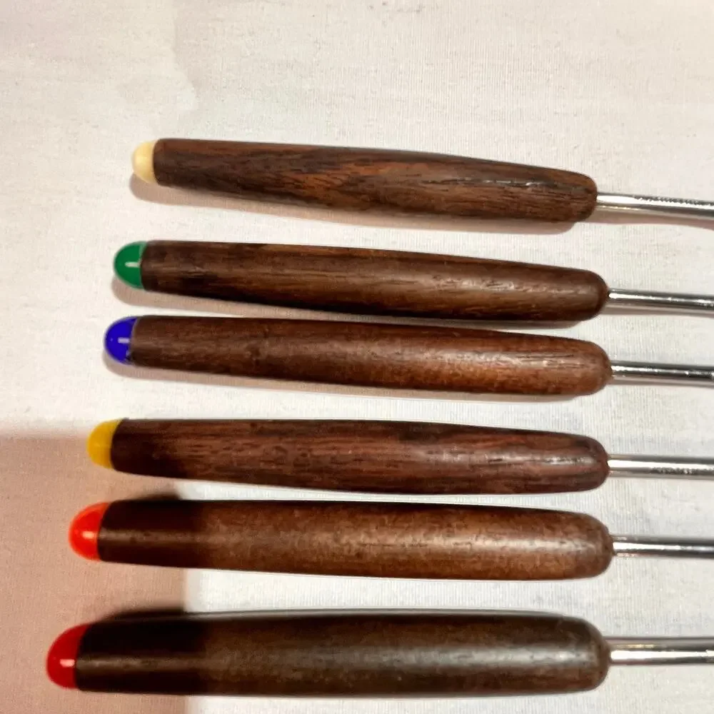 Oster Fondue Fork LOT of 6 in box hors d'oeuvre Cheese Trays Charcuterie Boards